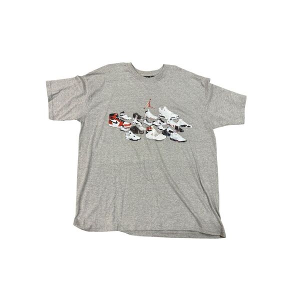 Jordan Other - NWT Vintage NIKE AIR JORDAN Sneaker History I XX 2003 Graphic T-Shirt Gray Size